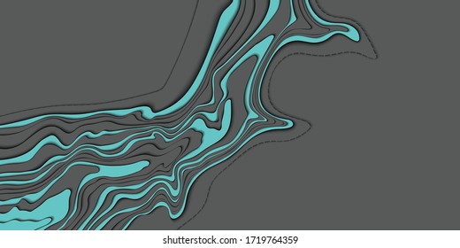 Map line of topography.Abstract topographic map concept with space for your copy.Abstract paper cut. Abstract colorful waves. Wavy banners. Color geometric form.Stock vector illustration