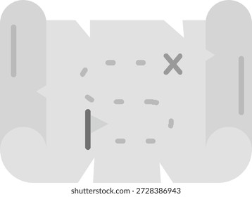 Diseño de icono de Vector de línea de mapa