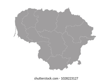map of lithuania