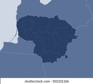 Map - Lithuania