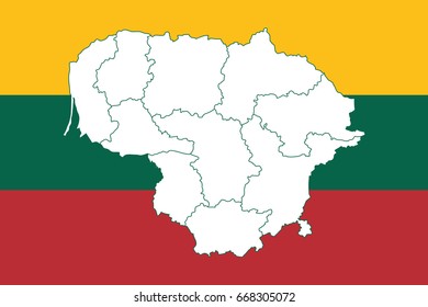 Map of Lithuania