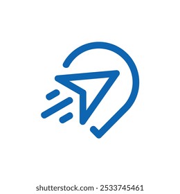 Map Local Location  Arrow Air Travel Logo Design Inspiration