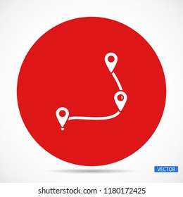 Map localization icon