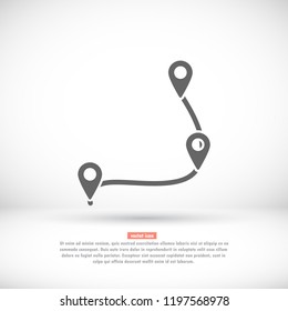 Map localization icon