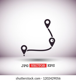 Map localization icon