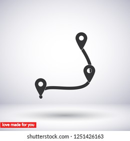 Map localization icon