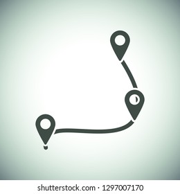 Map localization icon