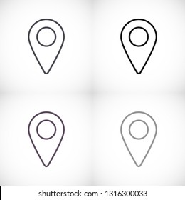Map localization icon