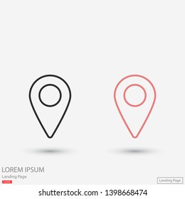 Map localization icon. lorem ipsum Flat Design JPG