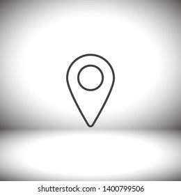 Map localization icon. lorem ipsum Flat Design JPG