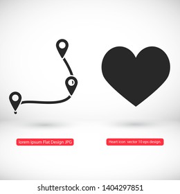 Map localization icon. lorem ipsum Flat Design JPG