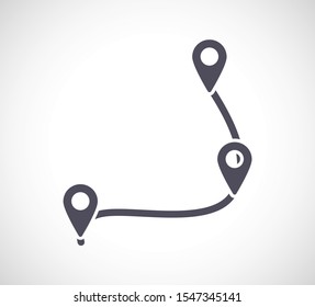 Map localization icon. lorem ipsum Flat Design JPG