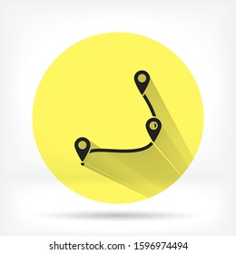 Map localization icon. lorem ipsum Flat Design JPG