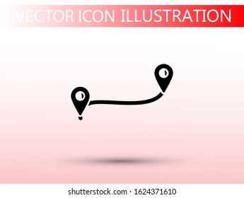 Map localization icon. lorem ipsum Flat Design JPG