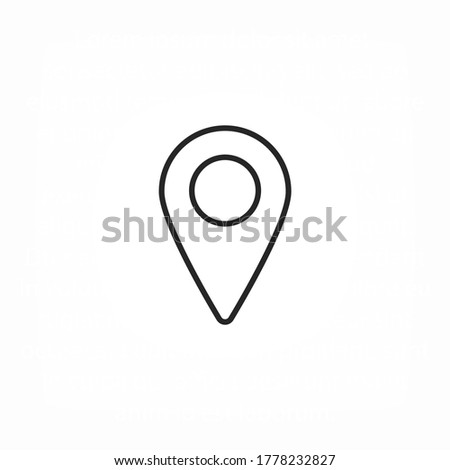 Map localization icon. lorem ipsum Flat Design JPG