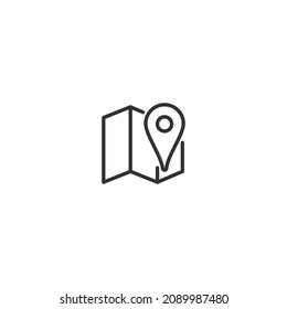 Zeilensymbol der Karte, Vektorsymbol der Umrandung, Pixelsymbol
