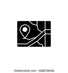 Map location address icon. Simple connection sign icons for ui and ux, website or mobile application