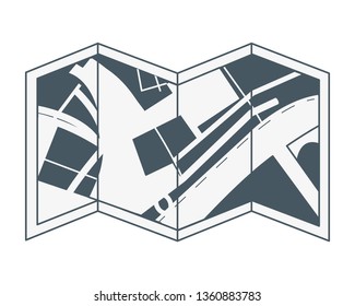 map location cartoon