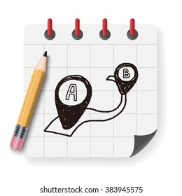 map location doodle