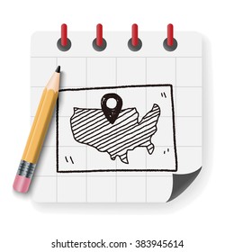 map location doodle