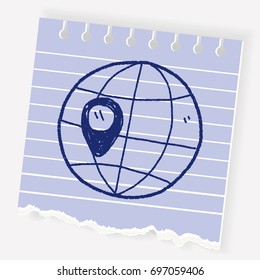 map location doodle