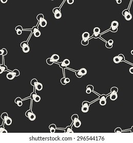 map location doodle seamless pattern background