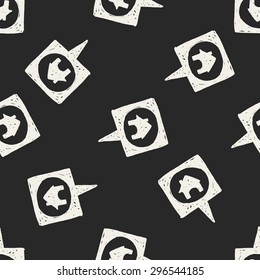 map location doodle seamless pattern background