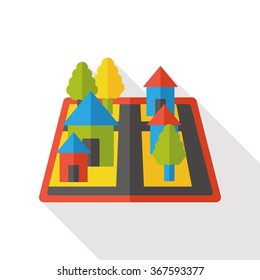 map location flat icon