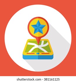 map location flat icon