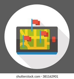 map location flat icon