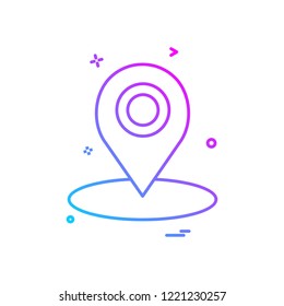 map location gps icon vector design