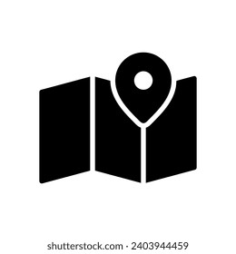 Map, Location icon design template