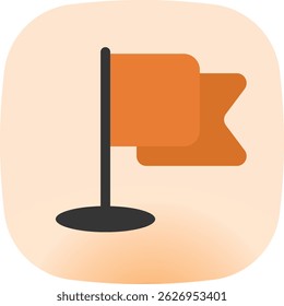 Map and location icon flat style