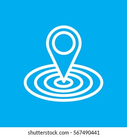 map location icon illustration isolated vector sign symbol