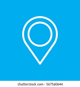 map location icon illustration isolated vector sign symbol