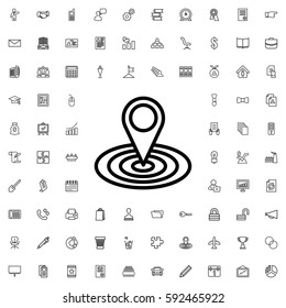 map location icon illustration isolated vector sign symbol. Company icons vector set.