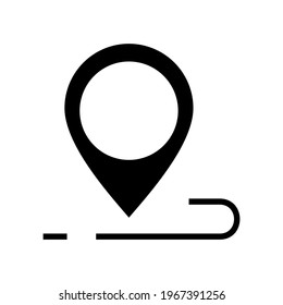 map location icon or logo isolated sign symbol vector illustration - high quality black style vector icons
