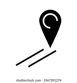 map location icon or logo isolated sign symbol vector illustration - high quality black style vector icons
