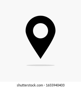 Map location icon. Pin marker icon vector isolated