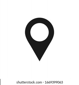 Map location icon. Pin marker icon vector isolated