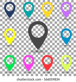 Map Location Icon Set
