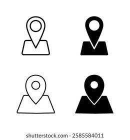Map Location icon  set color editable 