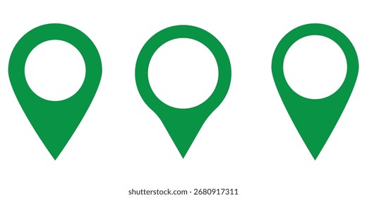 map location icon set . Location icon set, Map pin place marker. location pointer icon symbol in flat style. EPS 10 