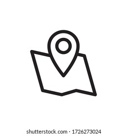 Map Location Icon In Trendy  Design Vector Eps 10