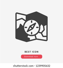 Map location icon vector