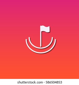 Map location icon vector