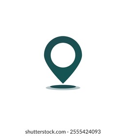Map location icon, vector design