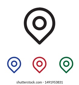 map location icon vector illustration