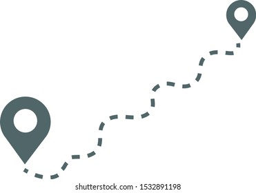 Map location icon. Vector illustration