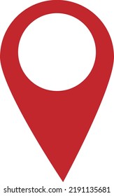 Icono de ubicación de mapa ilustración vectorial del fondo blanco.eps

